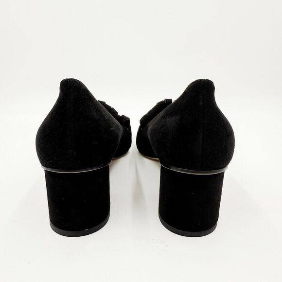 Gucci GG Marmont Loafers Pumps Kiltie Fringe Block Mid Heel Size EU 38 US 8 - Picture 5 of 12